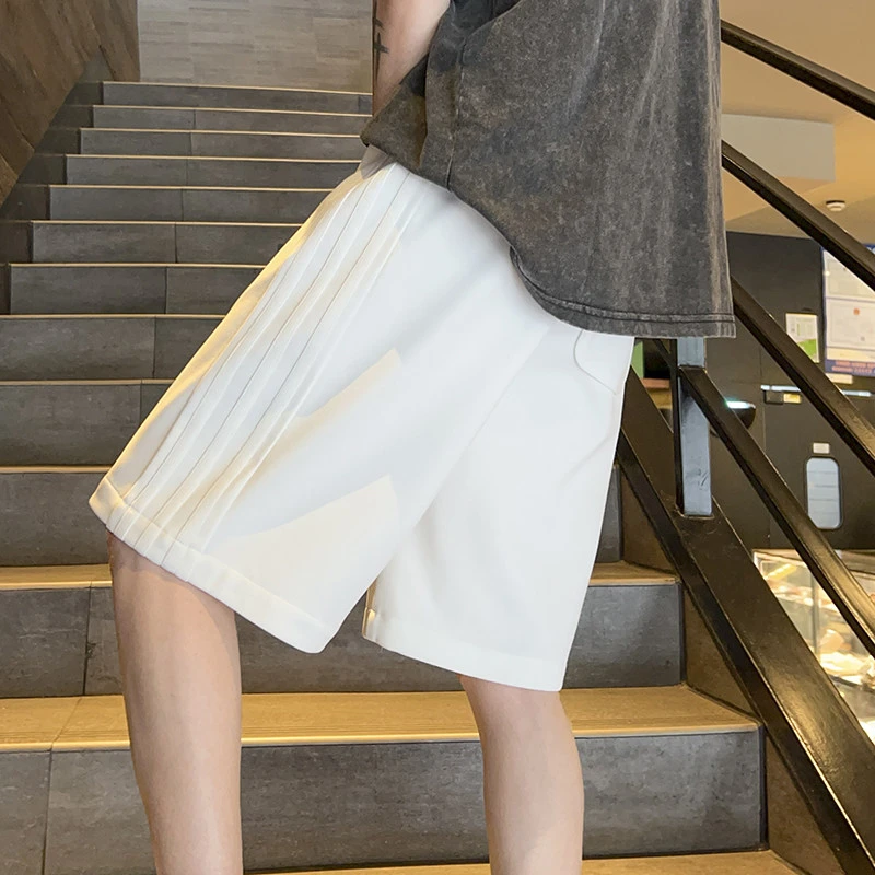 短裤男夏季休闲2024新款潮流国风百搭速干运动大码宽松直筒五分裤