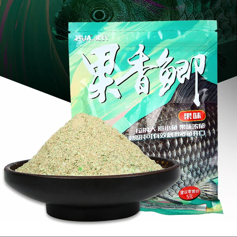 化氏正品饵料果香鲫鱼饵夏季高温果香味型野钓鲫鱼饵料鱼食钓饵