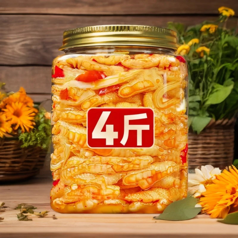 小大扬哥推荐【无骨鸡爪两斤】柠檬酸辣到手整1000g开袋即食