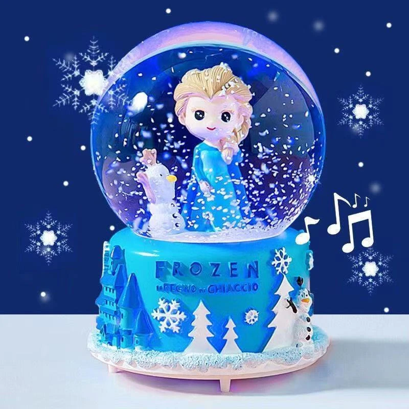 【小扬哥推荐】水晶球音乐盒八音盒带雪花可发光生日礼物女生儿童