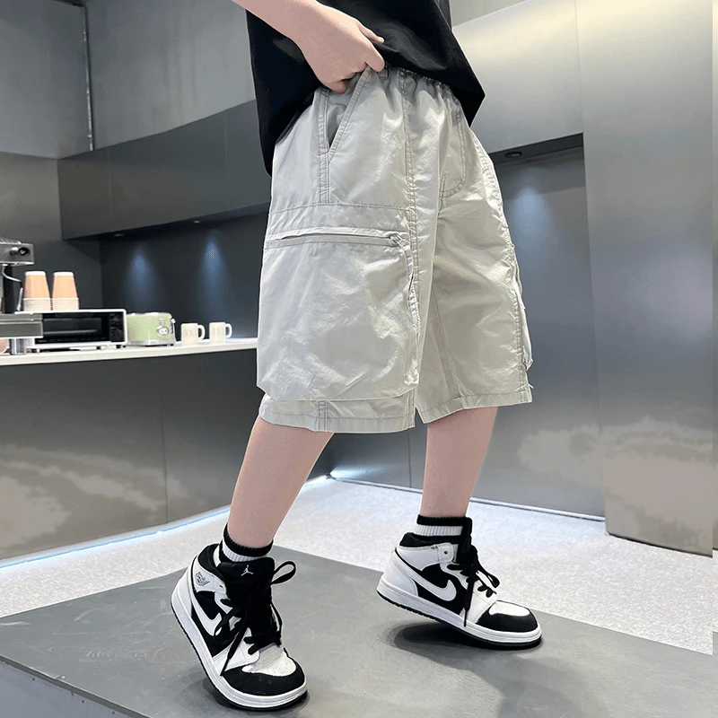 【真速干面料】男童中大童夏季薄款五分裤短裤工装裤休短裤2025新