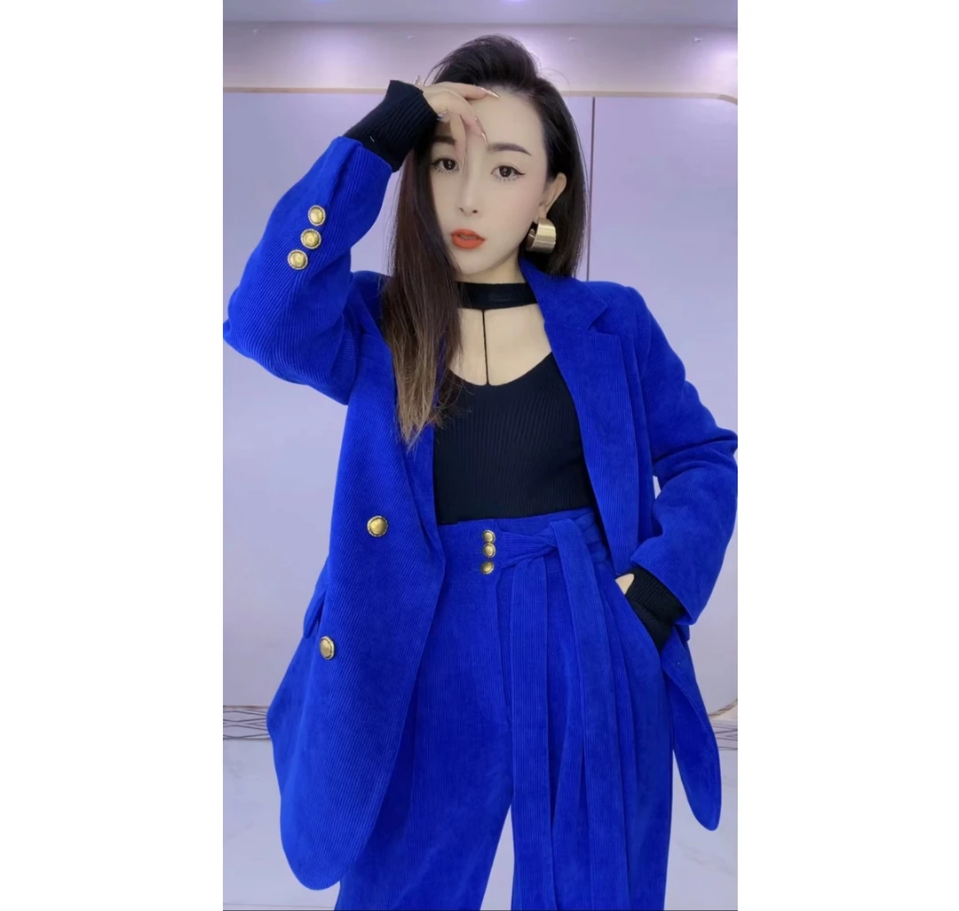 【送裤子】新款轻奢重工西服套装高级显瘦显气质XT06