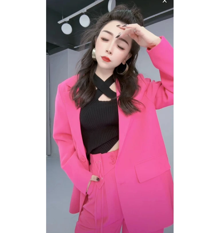 QT19送【裤子】新款轻奢气质西服套装休闲时尚大牌