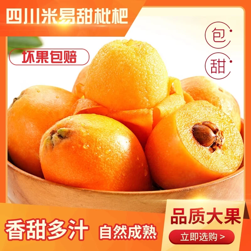 【树上熟】攀枝花果园精选新鲜采摘枇杷5斤高山种植果味浓郁高品质