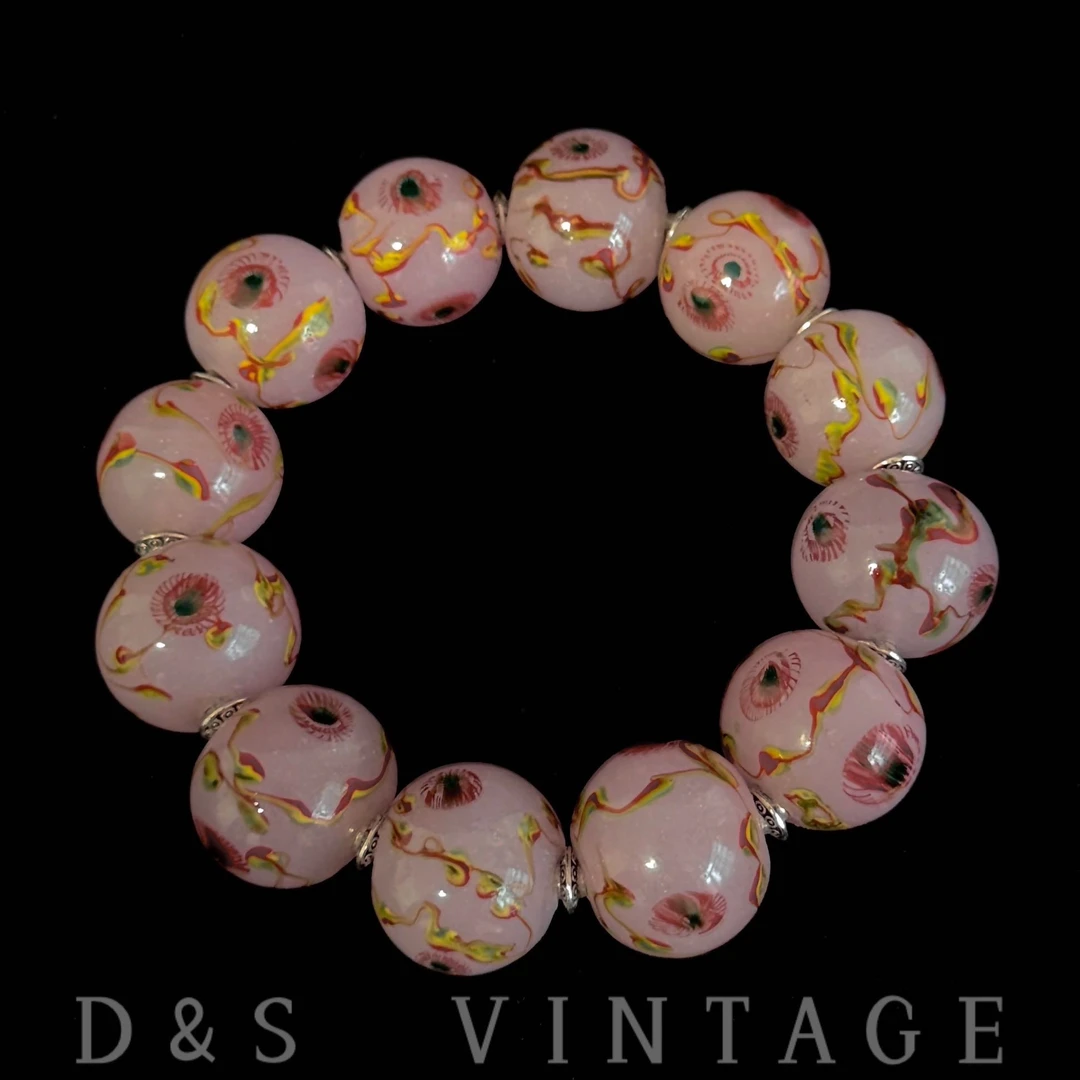 老琉璃复古百搭红凤眼手串（4100865）