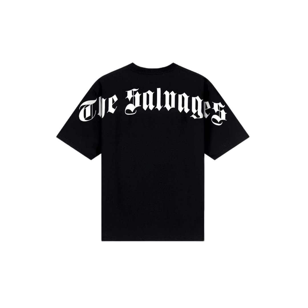 【官方正品】The Salvages 哥特文标语大Logo休闲宽松圆领短袖T恤