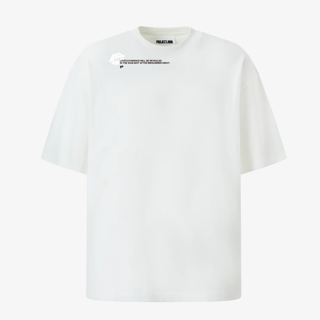 【官方正品】PROJECTJOIN 明星同款光变唇印T恤时尚休闲潮流