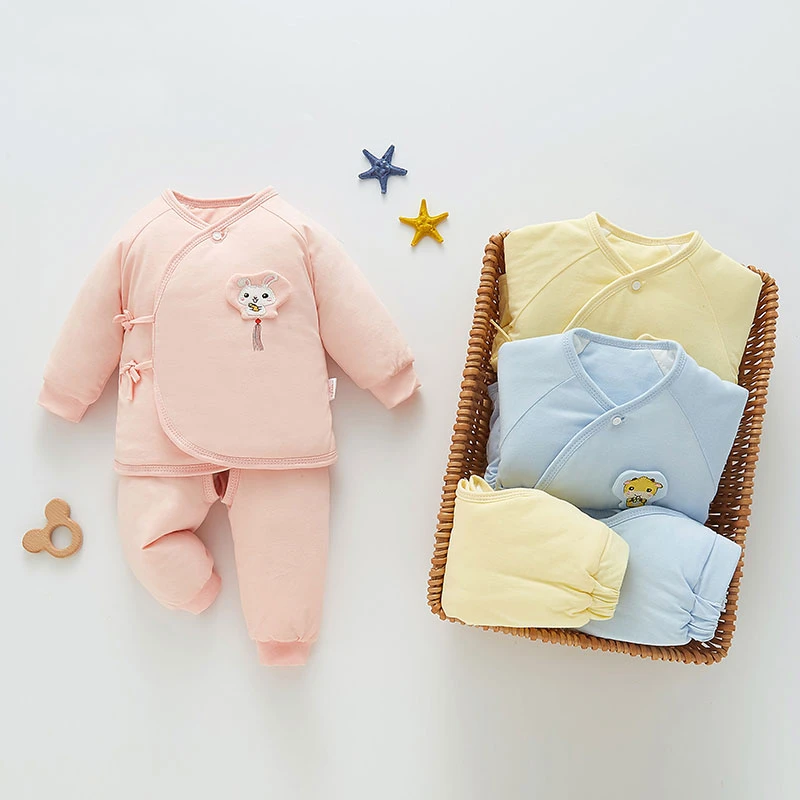 新生婴儿衣服春秋棉服保暖加厚分体棉袄秋冬初生宝宝棉衣出生套装