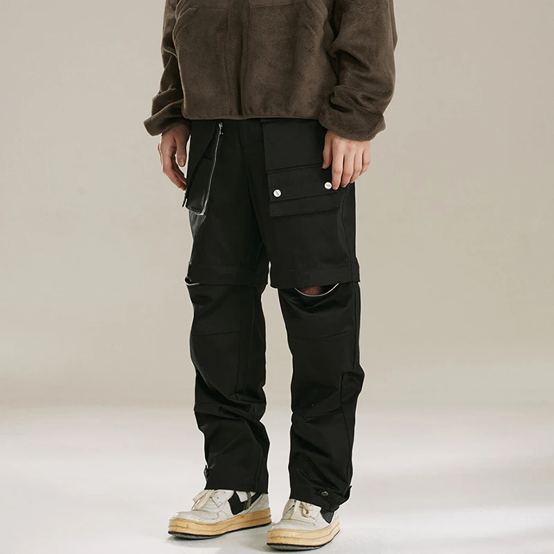 Epide Prefab 22SS 二合一拉链可拆卸两穿多口袋工装长裤炮弹裤