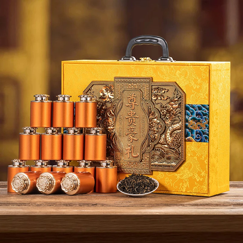 尊贵豪礼 手提24罐金骏眉红茶 散茶小罐装 400克-z-