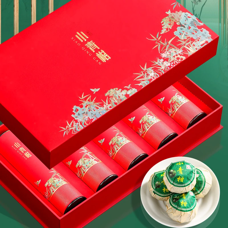 新会小青柑茶叶红色礼盒装250克装-z--z-