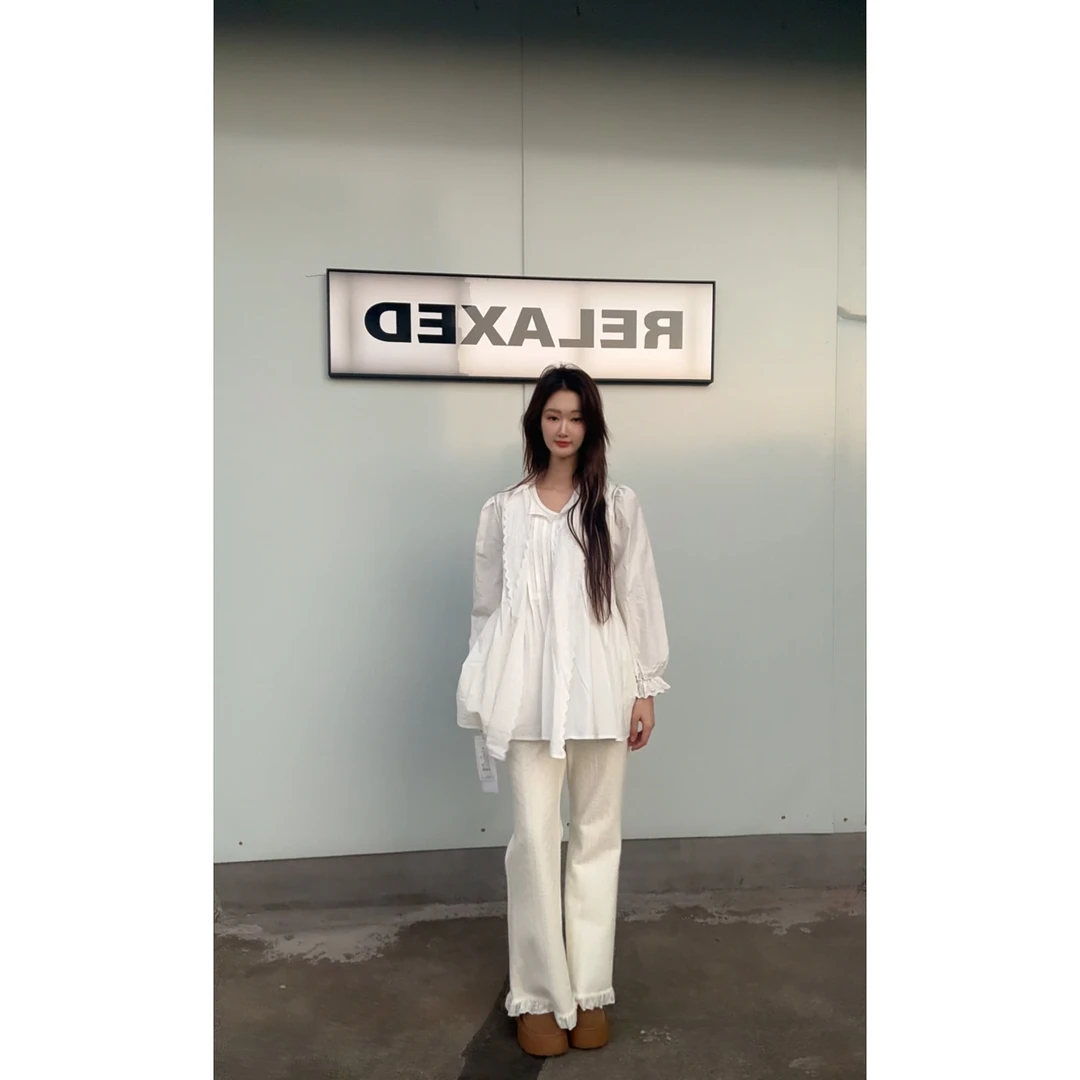 铂屋馆B52052衬衫小众气质宽松白衬衫简约设计感女装