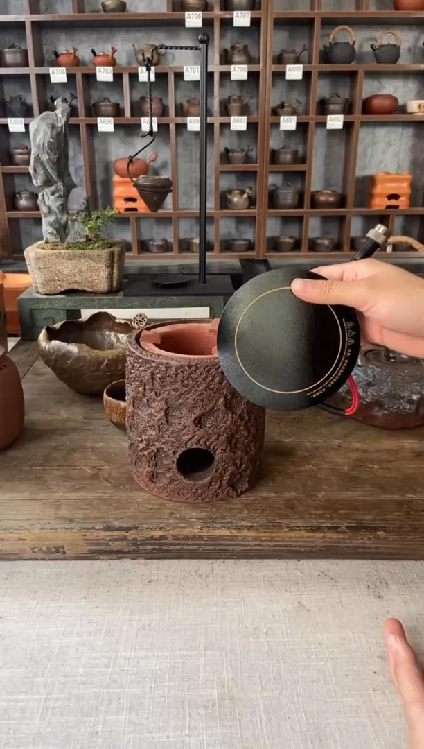 【闪购商品】红泥裂纹分膛式旺火炉