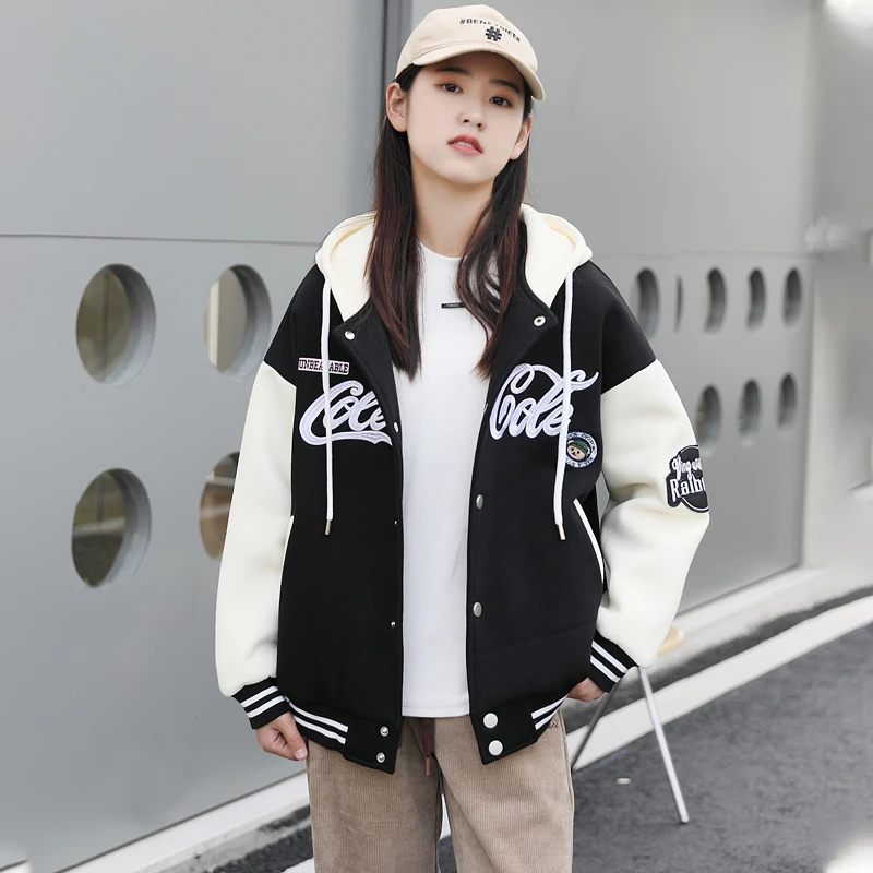 初中生春秋韩版秋季外套女新款少女百搭短时尚高休闲春装卫衣洋气