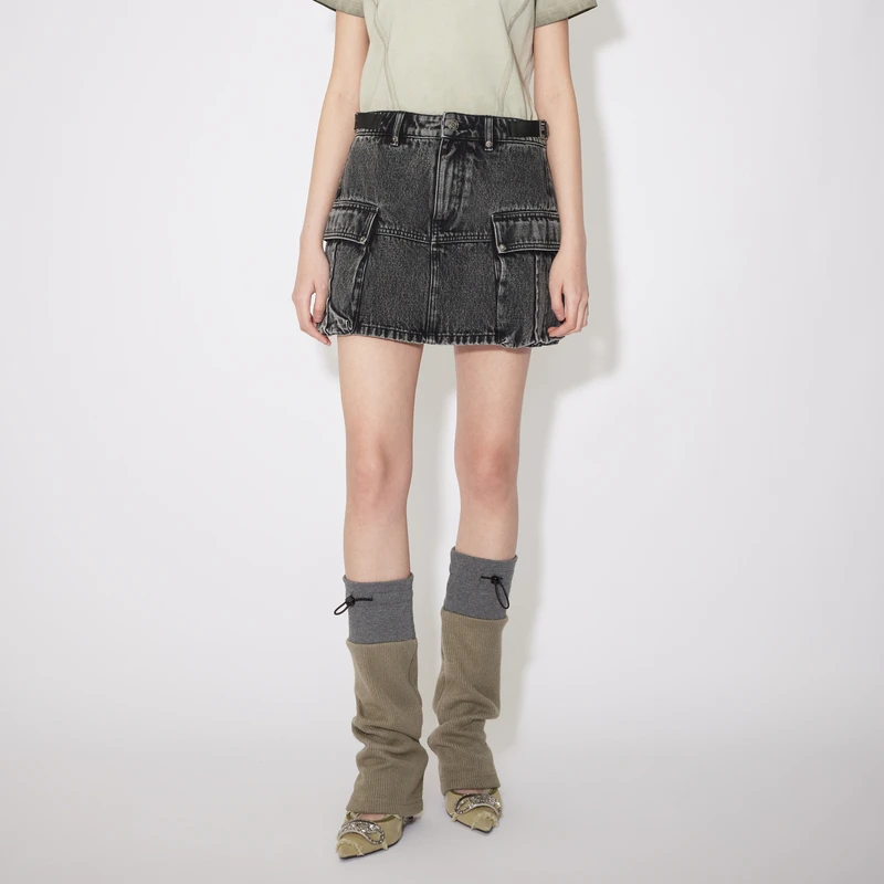 REVAN芮范工装口袋牛仔短裙显瘦半身裙RM31502278