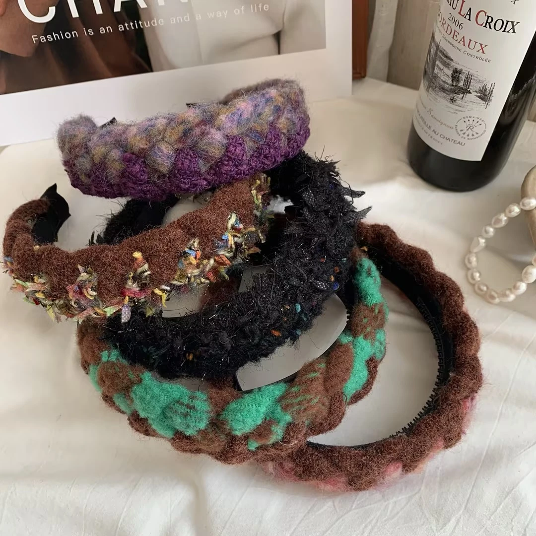 秋冬五股辫发箍气质百搭少女发饰甜美简约编织发箍可爱