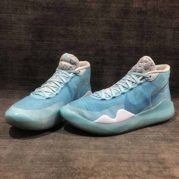 42码/杜兰特 KD12 Blue Gaze 凝蓝 9.9新 气垫饱满 鞋垫标签在