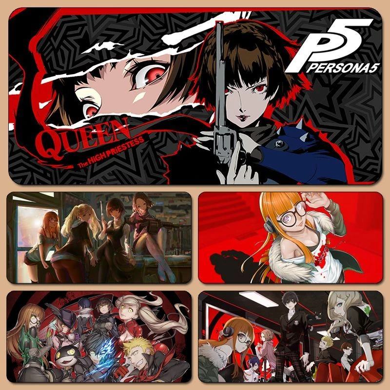 女神异闻录鼠标垫双叶雨宫莲高卷杏新岛真动漫键盘垫二次元书桌垫