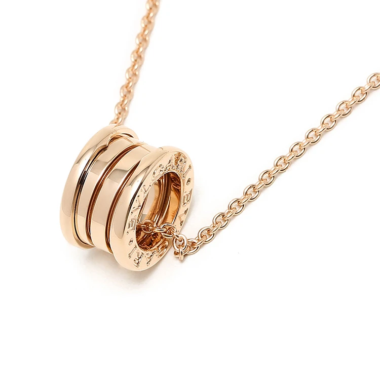 99新 BVLGARI/宝格丽 大玫瑰金弹簧项链 18K玫瑰金色 弹簧项链