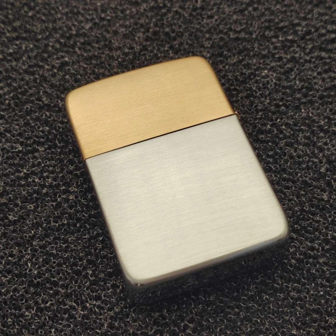 ZIPPO/之宝打火机1941双拼香槟银正品高档防风打火机-DYJ1