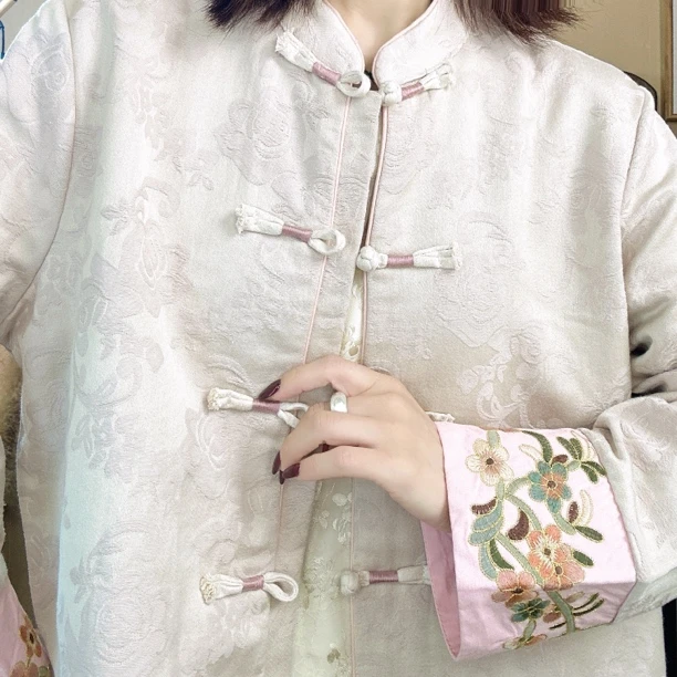 《一岁一礼.春秋款》新中式苏绣棉麻国风外套女