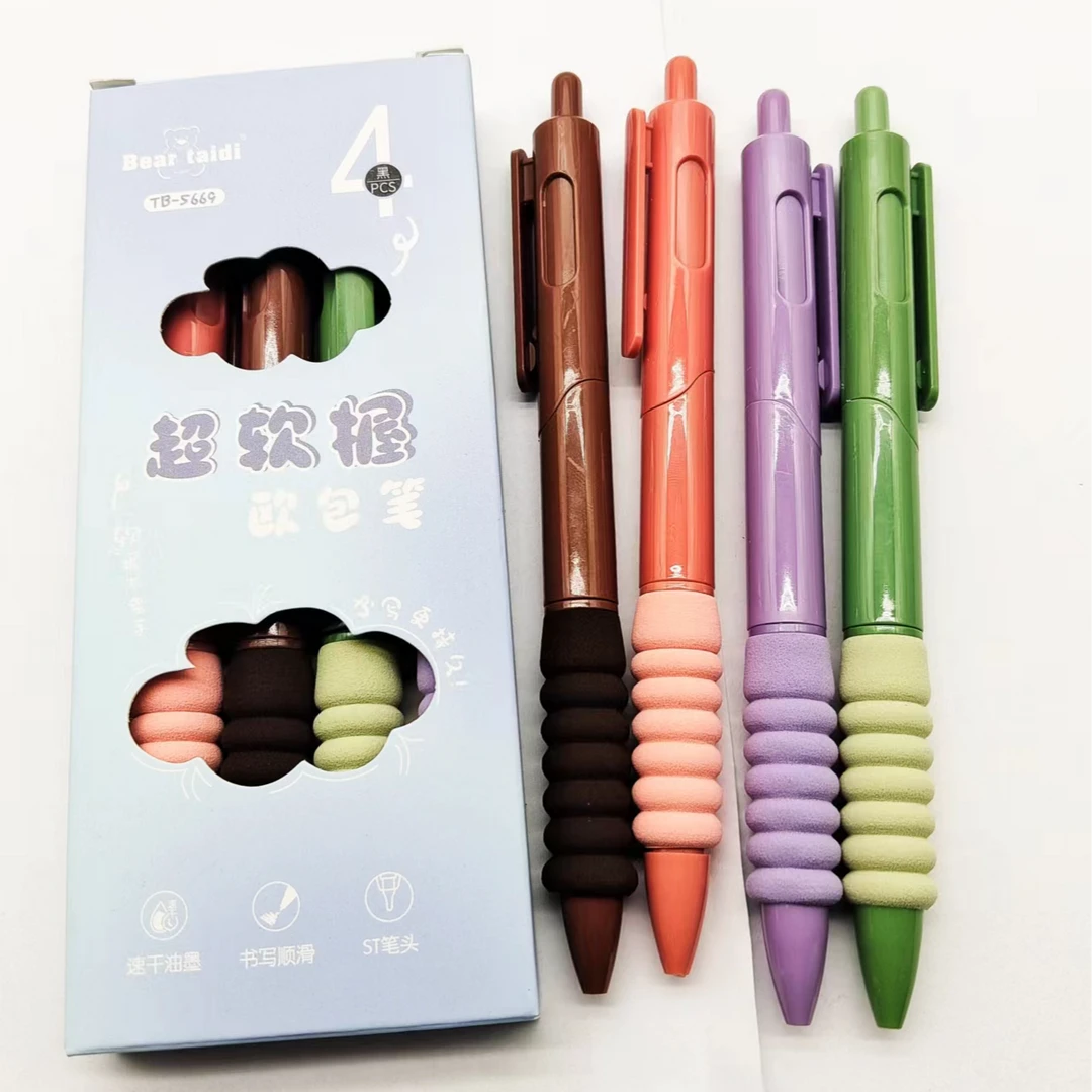 Bear taidi泰迪熊超软握中性笔5669