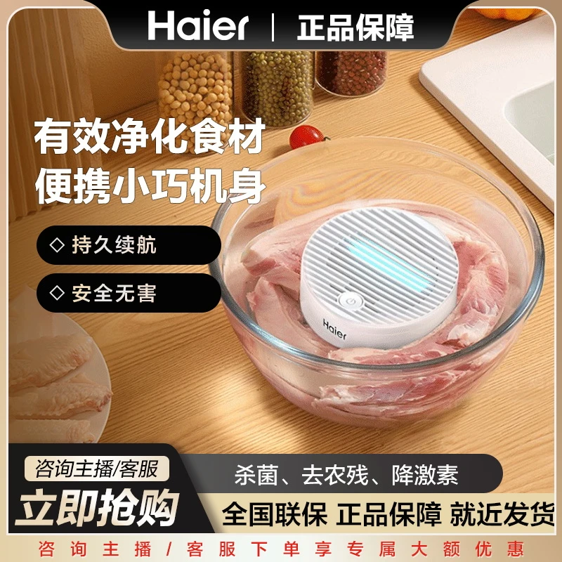 Haier/海尔智能净食机B601Q15W果蔬去农残海鲜肉类杀菌降激素小巧