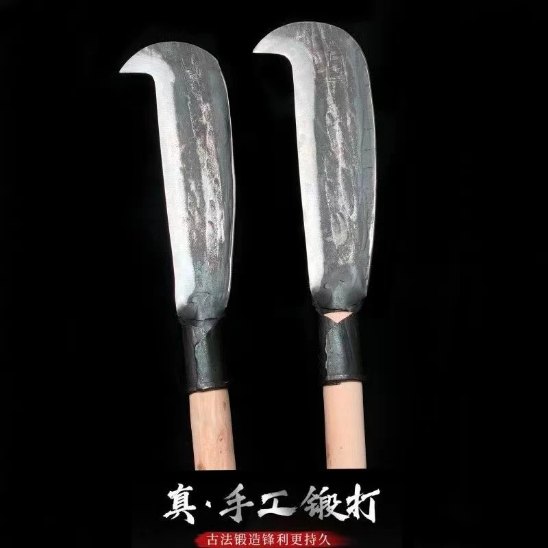 手工锻打砍柴王户外开山农用镰刀劈柴砍柴专用刀工农专用柴刀砍柴