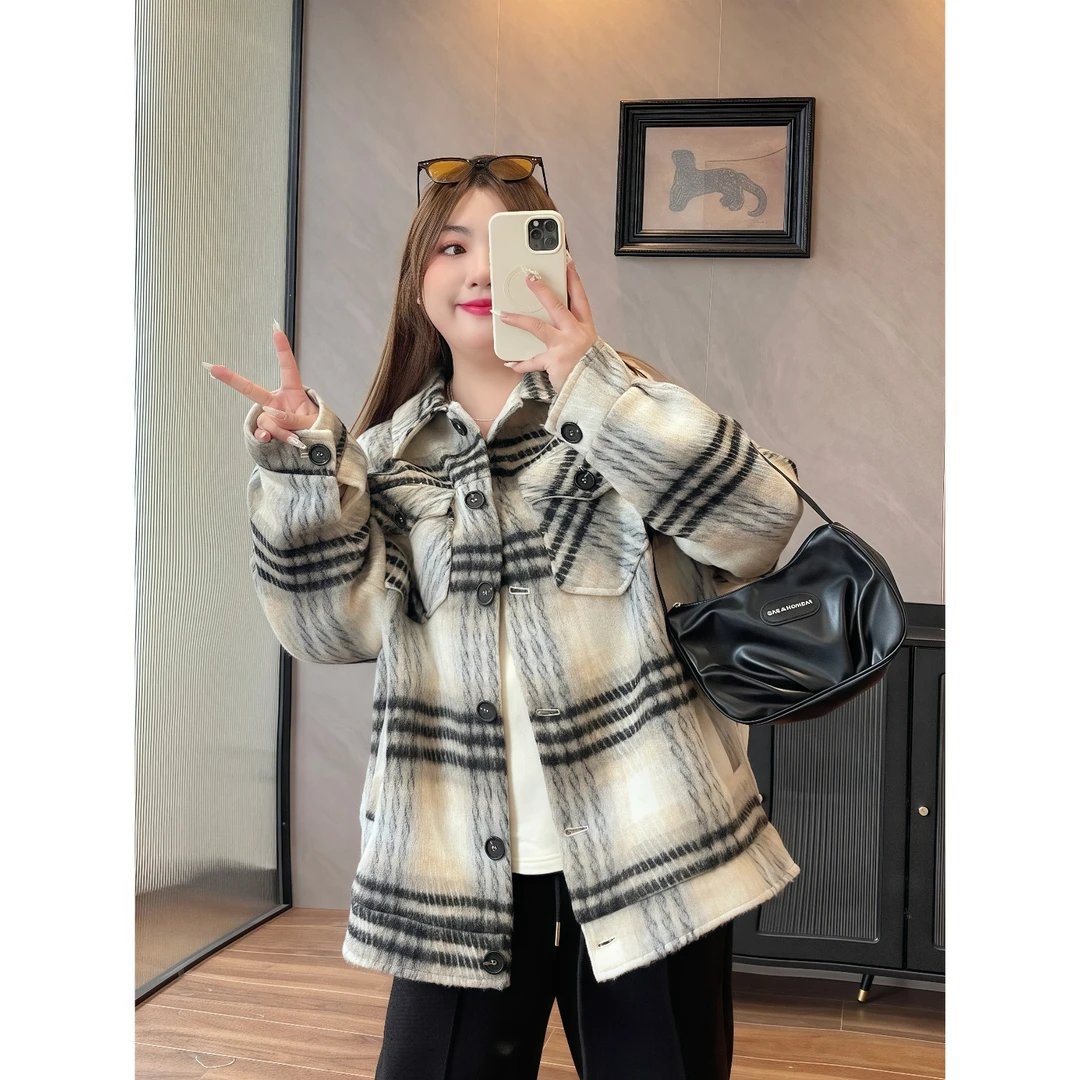 断码捡漏~加州之夜 / 美式复古腔调感外套5448花契200斤胖mm冬季