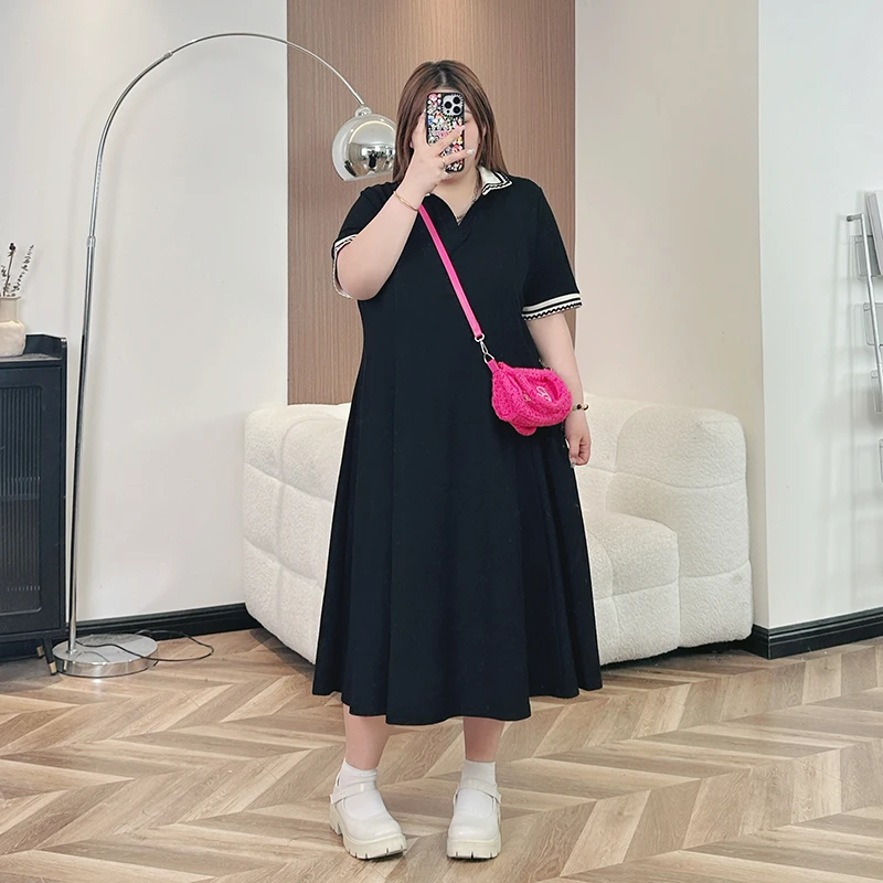 断码捡漏~蝉鸣夏日 / 学姐校园风polo领短袖连衣裙9141 ~小琪推荐