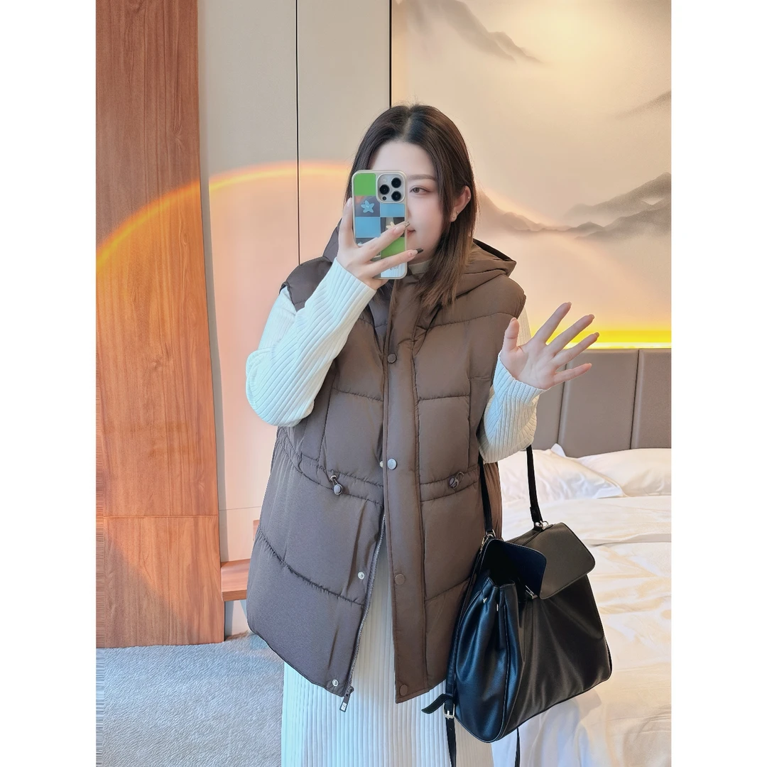 左岸咖啡 / 知识系韩版棉马甲6668花契200斤胖mm冬季~小琪推荐~