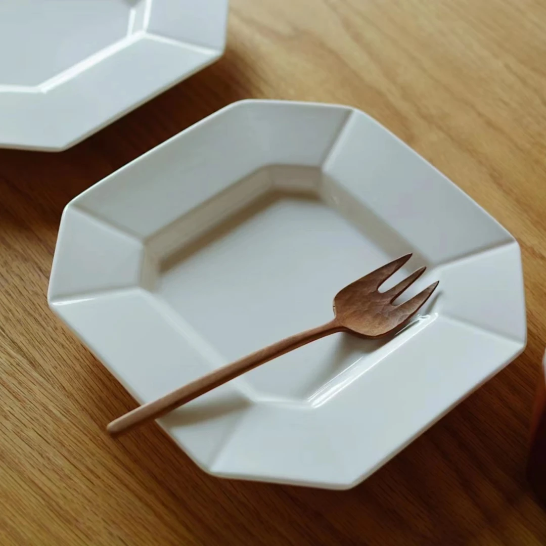 【瑕疵】Camus say 方台白盘-7.5英寸正方盘 19.2×2.6cm