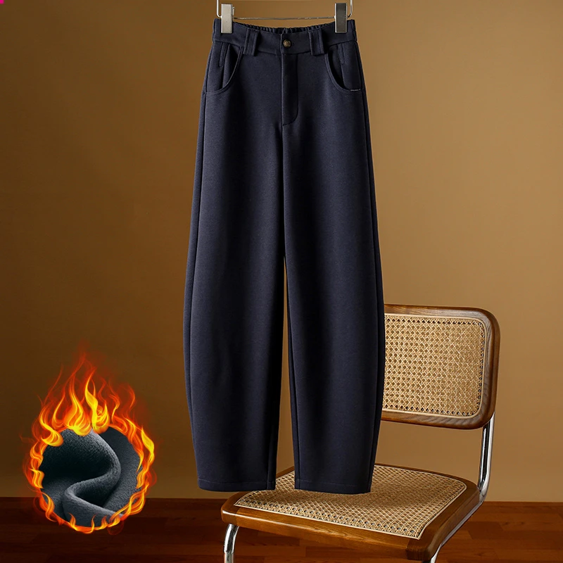 一条过冬的裤子阔腿镰刀裤显瘦香蕉裤宽松弯刀裤女款爆款暖暖裤