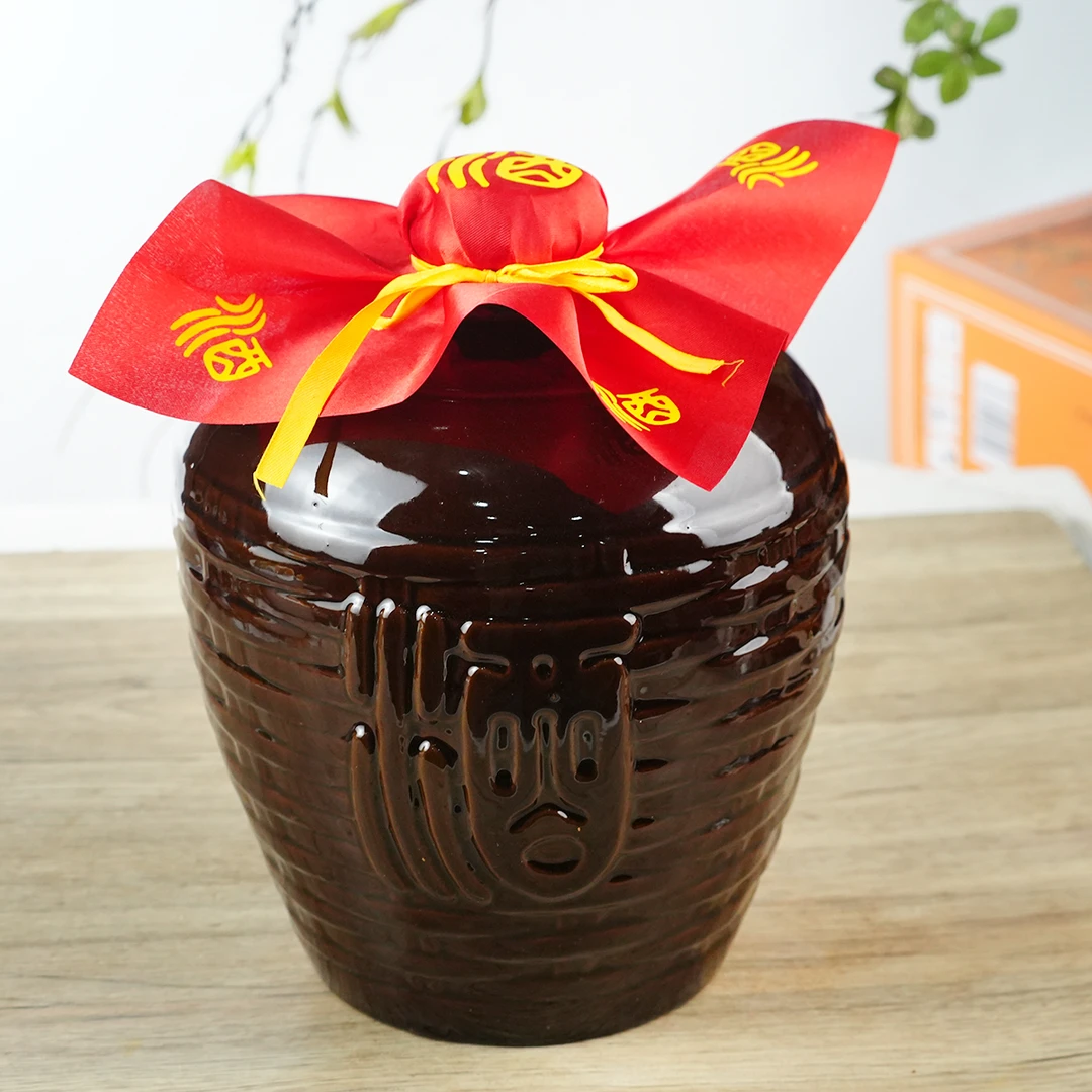复兴梦纯粮酒 酒字黑坛  优级浓香型白酒52度5L*1