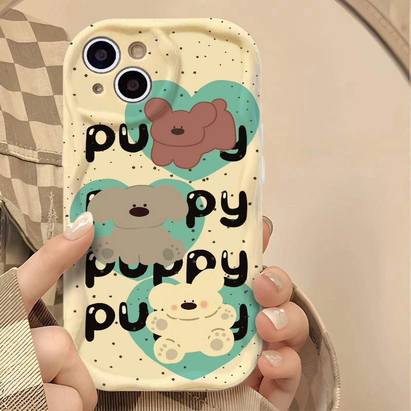 英文波点动物可爱适用华为mate60手机壳苹果15pro/荣耀50小米vivo