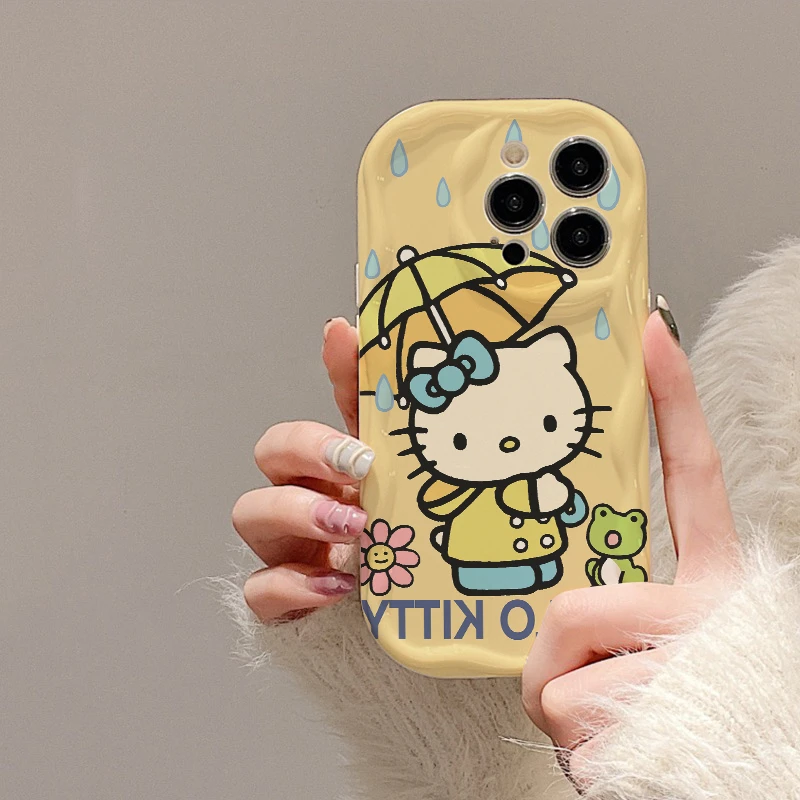 可爱凯蒂猫适用苹果15/13全包手机壳华为/小米14/vivo/oppo少女