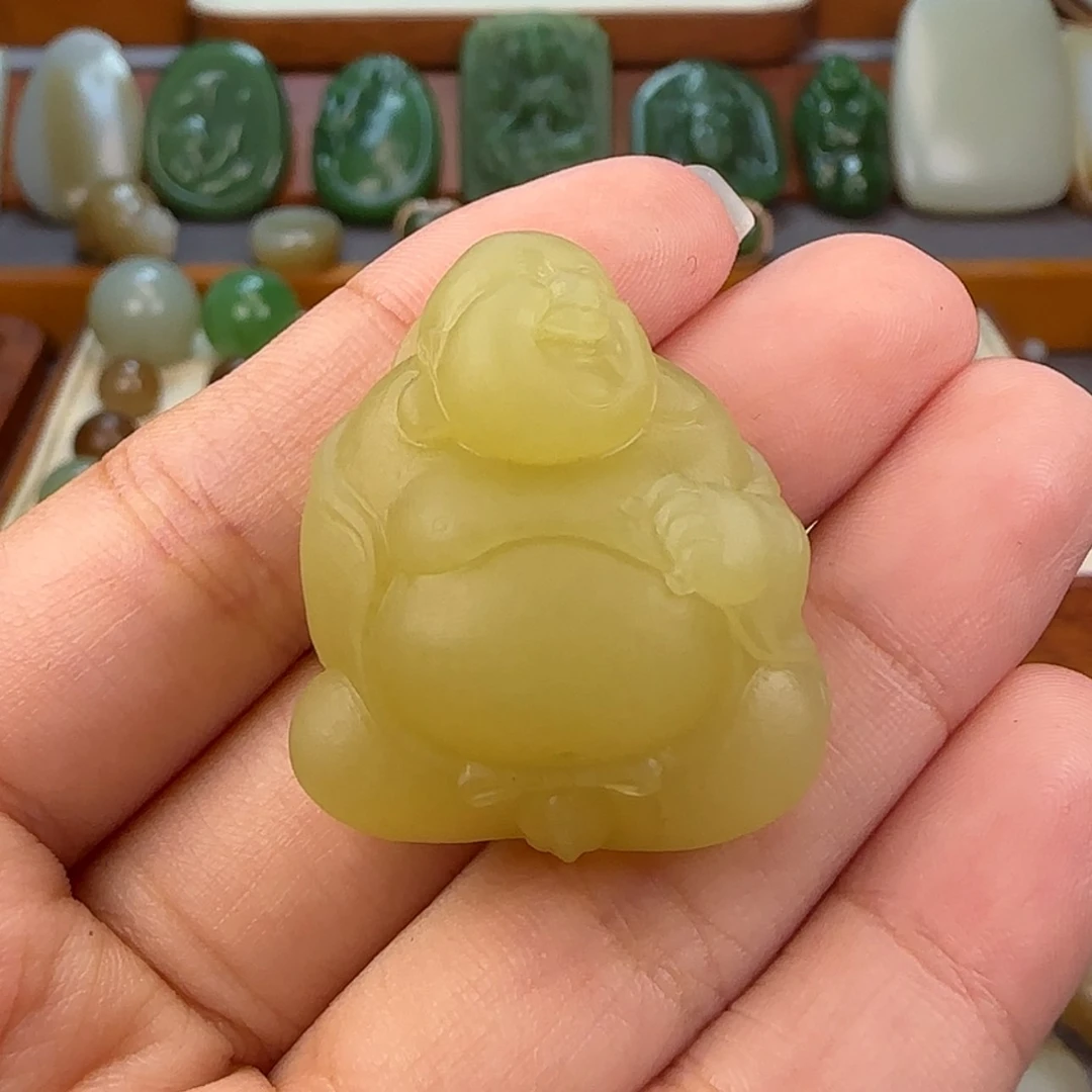 【闪购商品】定制和田玉温*逍遥佛