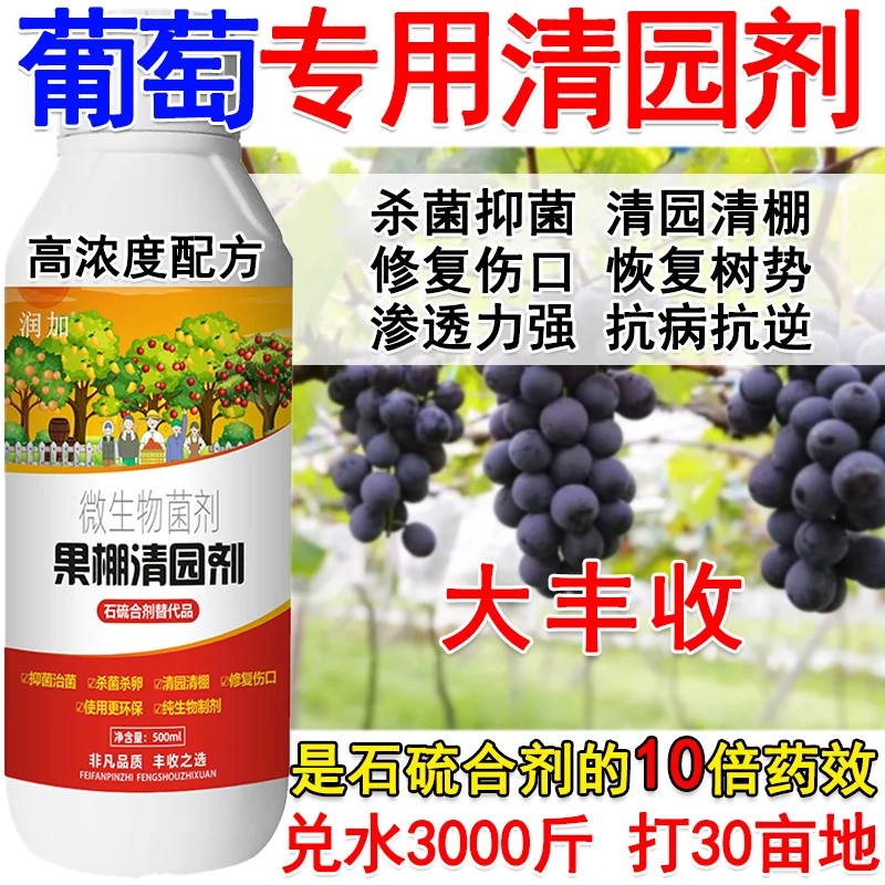 葡萄清园剂葡萄清园杀菌抑菌杀虫卵微生物菌剂恢复树势正品清园剂