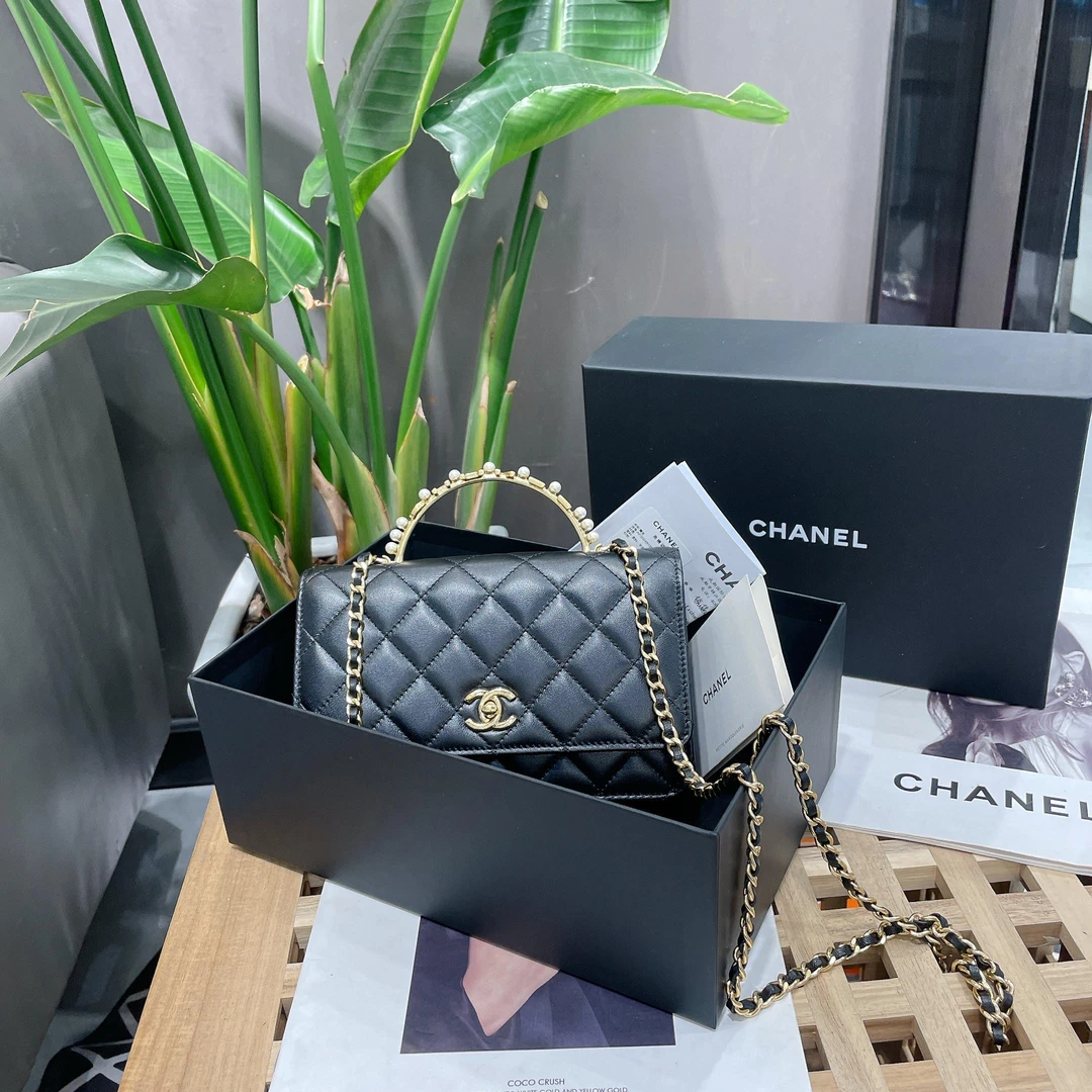 99新  一泽奢品/Chanel/23B珍珠手柄kelly包/Z23112101