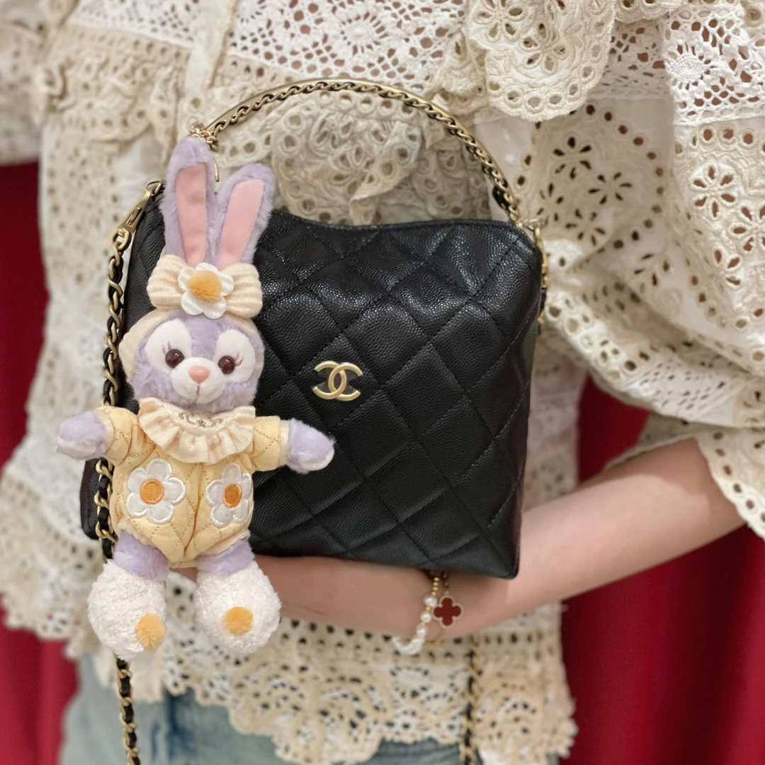 全新未使用  一泽奢品/Chanel/24A黑金荔枝手柄包/Z24060606A