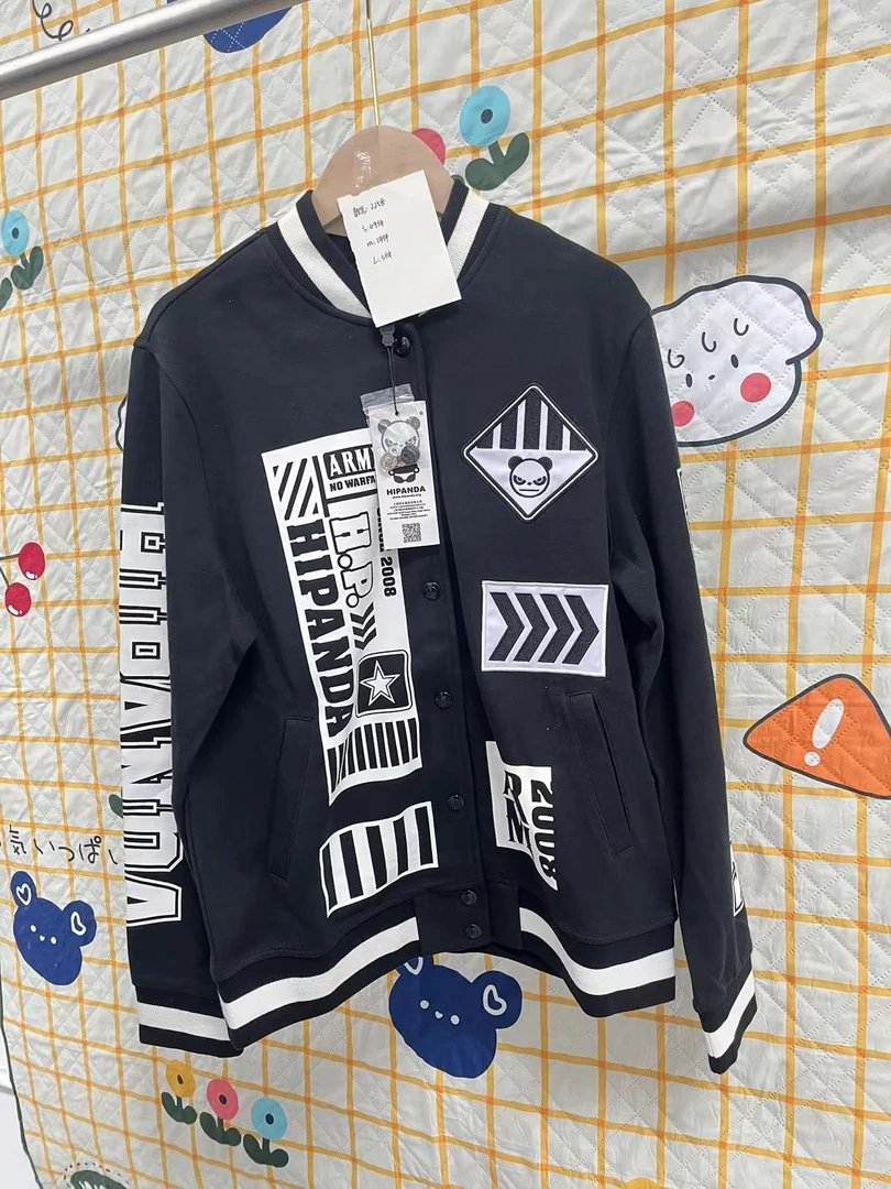 H2258 黑色棒球服休闲外套发一