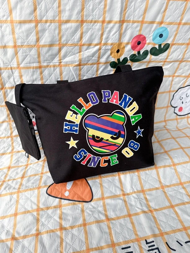 H2696 彩色字母购物袋