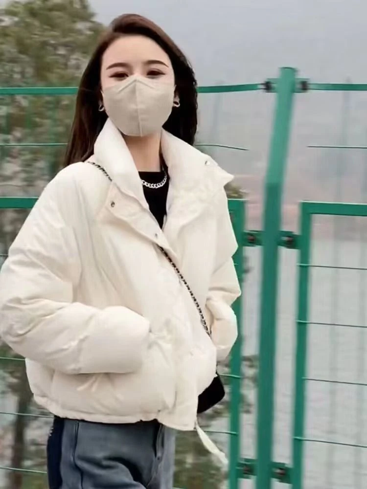 波司豋2023春秋款轻便轻薄羽绒服服女短款时尚小个子面包服立领外
