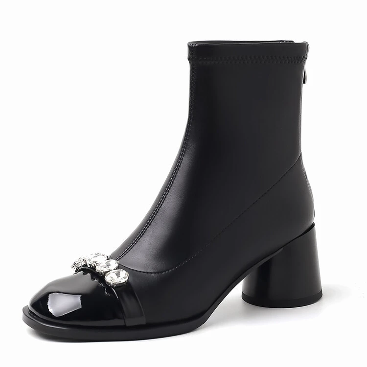 【程钱钱专属】手工鞋 新款甜美气质短靴F5010-7