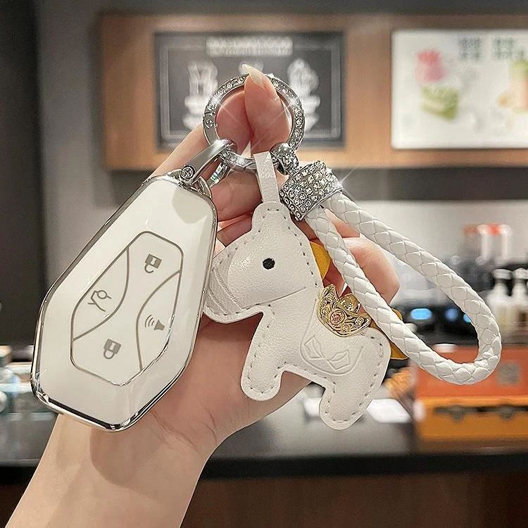 适用于极狐钥匙套阿尔法S/T5北汽ARCFOX新能源车男保护壳便捷扣女