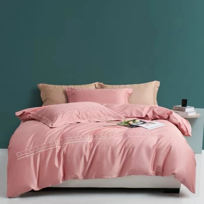 老板娘自用款【轻奢系列款链条款】 设计师简约长绒棉四件套