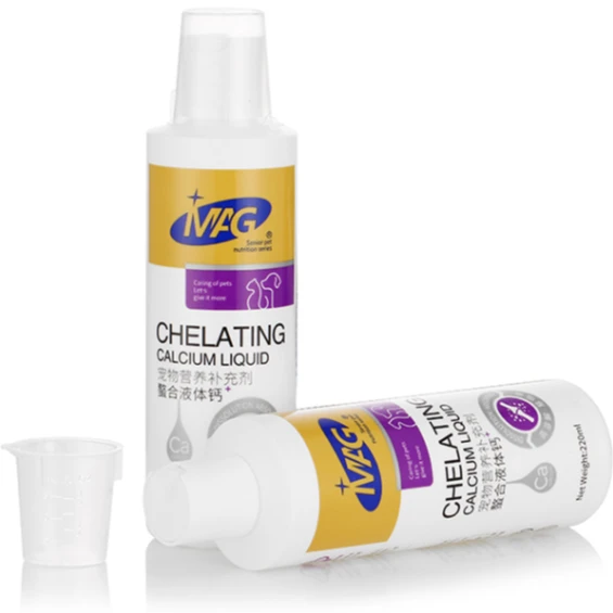 Mag液体钙220ml一瓶钙液营养食用螯合方便食用猫猫狗狗通用old