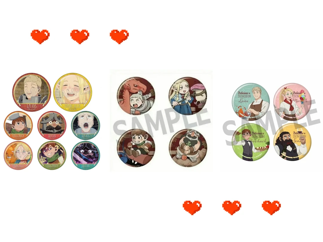 迷宫饭探索展 百面相 场面写吧唧徽章Vol.2