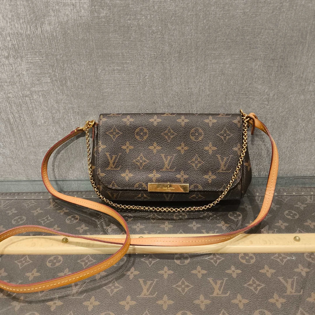 95新 LouisVuitton/路易威登 经典老花挚爱单肩斜挎包 11242
