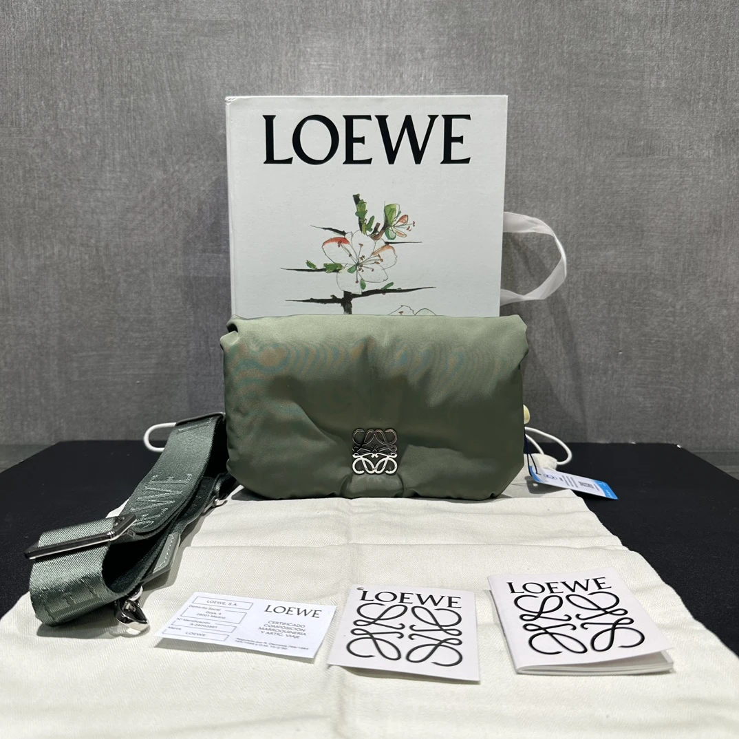95新 LOEWE/罗意威 尼龙puffer Goya单肩斜挎包 06098